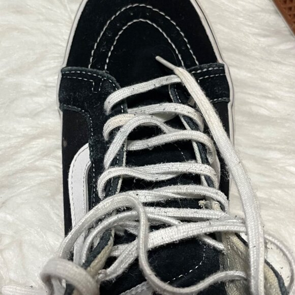 Vans Off The Wall Black White High Top Skateboard Shoes 721277  Women's  Size 10 - Picture 15 of 16